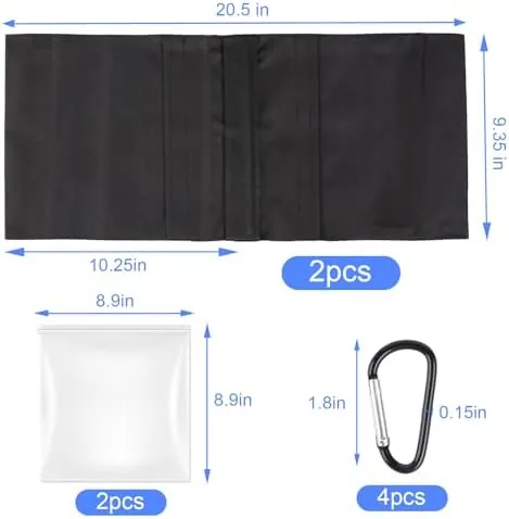 Close look at the Rindion 2 Pack Sand Bags, Black Sand Bags for Weight build quality