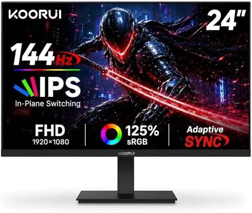 Overview of the KOORUI 24 Inch Gaming Monitor 144Hz Full HD 1920 x
