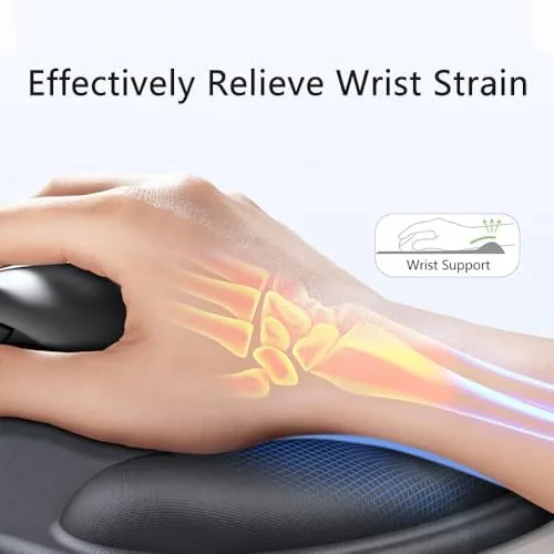 The Ergonomic Mouse Pad with Wrist Rest, Gel Wrist Support Mousepad compared in context