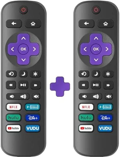2 Pack Replacement Remote Control Only for Roku TV, Compatible with TCL Roku/Hisense Roku/Onn Review: Tested and Rated