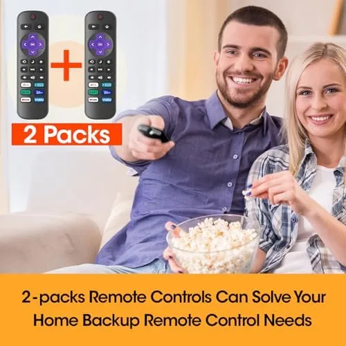 Testing the 2 Pack Replacement Remote Control Only for Roku TV, Compatible over two weeks