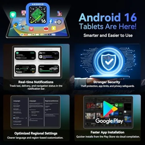 Close look at the Tablet, 11 Inch Android 16 Tablets with Keyboard Gemini AI build quality