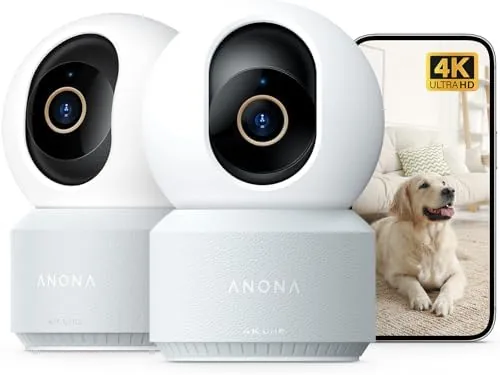 Overview of the Anona 4K UHD Indoor Camera, Pet/Dog/Baby Security Camera with Phone