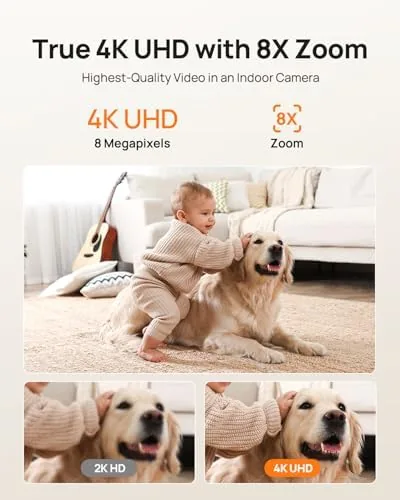 Close look at the Anona 4K UHD Indoor Camera, Pet/Dog/Baby Security Camera with Phone build quality