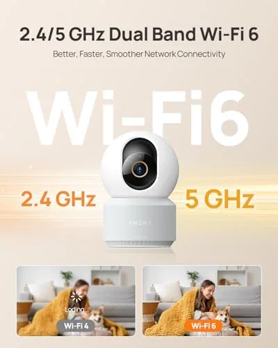 Another view of the Anona 4K UHD Indoor Camera, Pet/Dog/Baby Security Camera with Phone