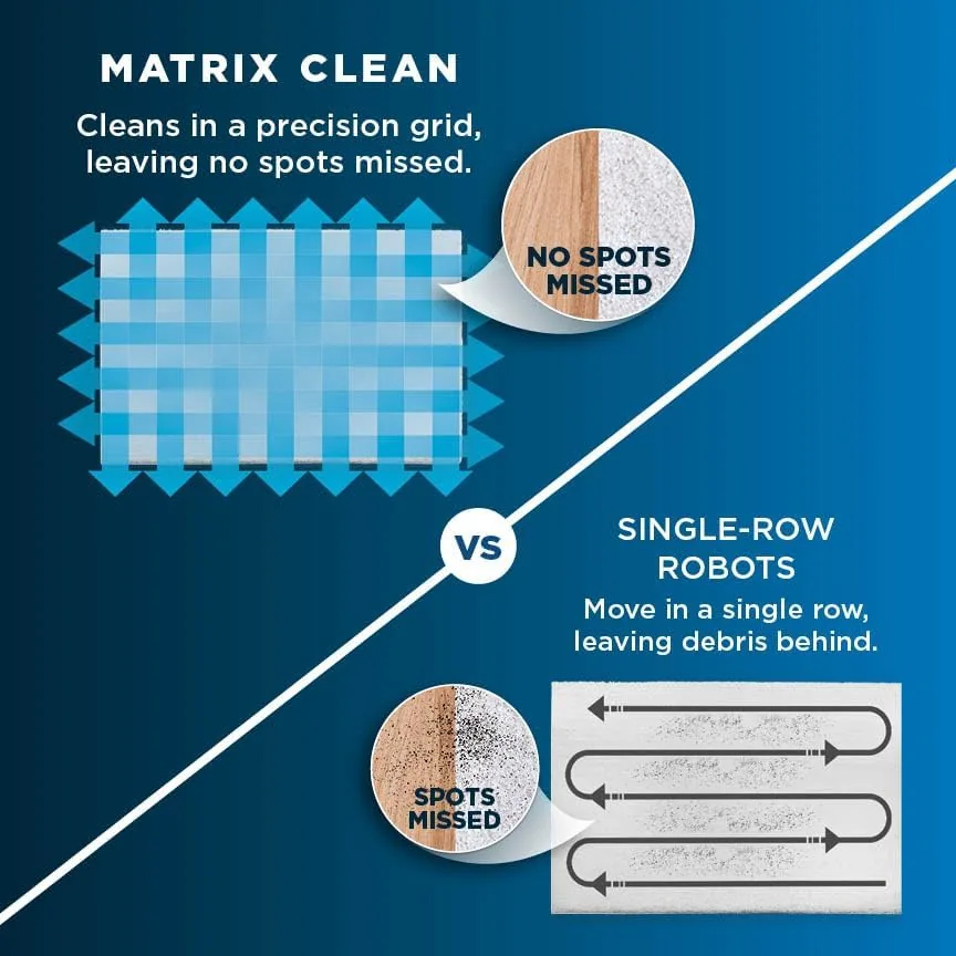 The robot vacuum cleaning the edge of an area rug beside a baseboard