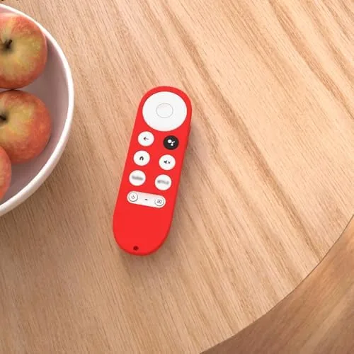 The 2pcs Silicone Remote Cover Replacement for Chromecast with Google TV in real use