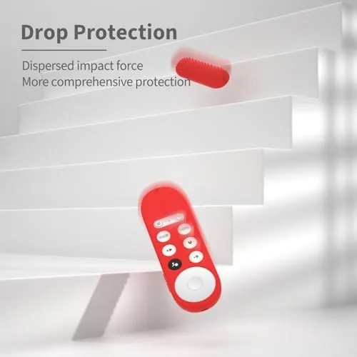 Another view of the 2pcs Silicone Remote Cover Replacement for Chromecast with Google TV