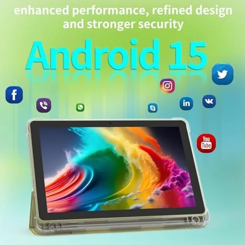 Close look at the Android 15 Tablet 10 inch Tablets, 20GB RAM 128GB ROM build quality