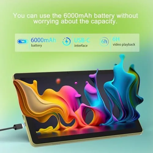 Another view of the Android 15 Tablet 10 inch Tablets, 20GB RAM 128GB ROM