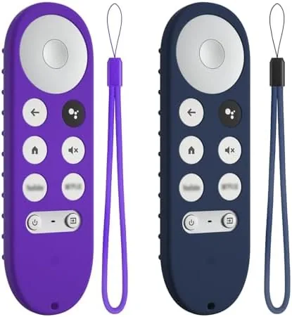 Overview of the 2pcs Silicone Remote Cover Replacement for Chromecast with Google TV