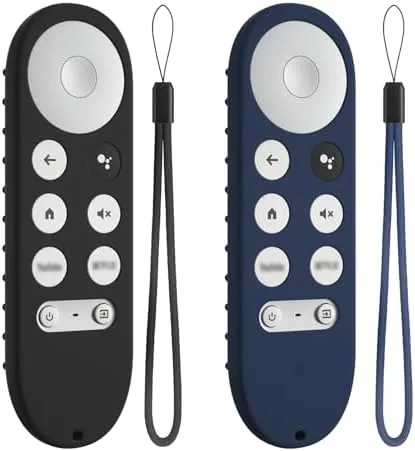 Overview of the 2pcs Silicone Remote Cover Replacement for Chromecast with Google TV