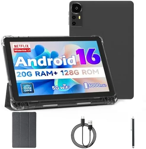 Overview of the Android 16 Tablet 10 inch Tablets, 20GB RAM 128GB ROM