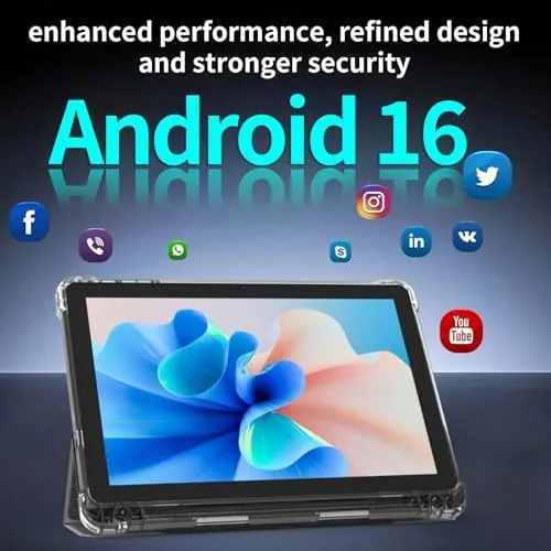 Close look at the Android 16 Tablet 10 inch Tablets, 20GB RAM 128GB ROM build quality