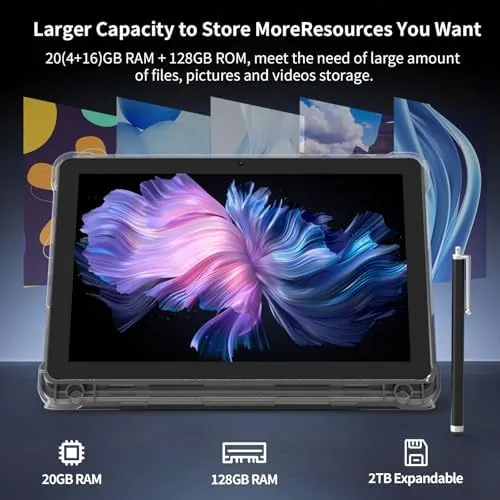 The Android 16 Tablet 10 inch Tablets, 20GB RAM 128GB ROM in real use