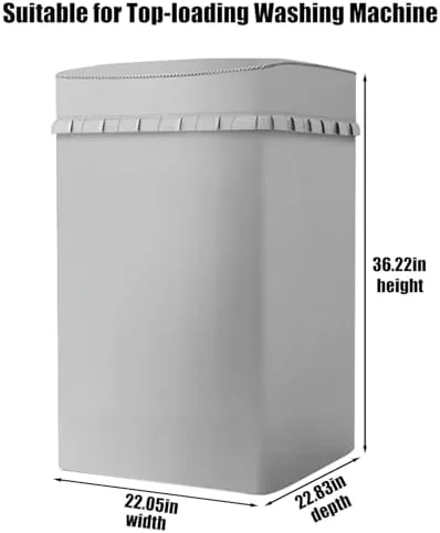 Close look at the Top Load Washing Machine Cover Waterproof Washer Dryer Cover with build quality