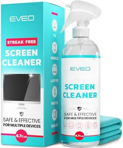 Overview of the EVEO® TV Screen Cleaner Spray (Streak-Free) TV Screen Cleaner for