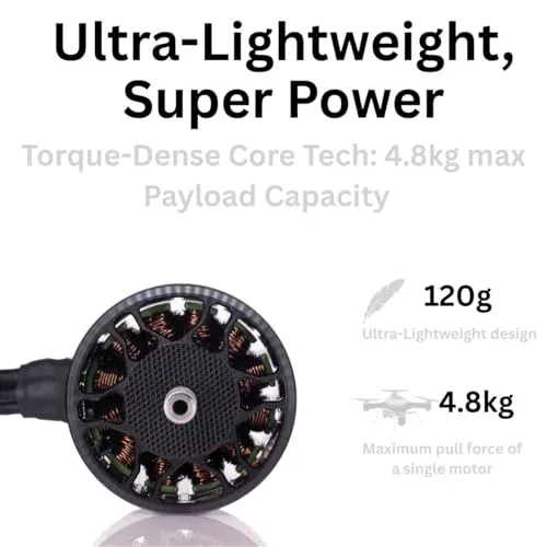 Another view of the Pro 3115-900kv Brushless Motor 4,6,8s for 8-10in Long Range Drone