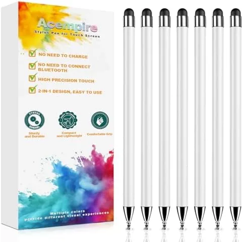 Stylus (7 Pcs), 2-in-1 Stylus Pen for Touch Screen, High Precision and Sensitivity, Suitable Review: Tested and Rated