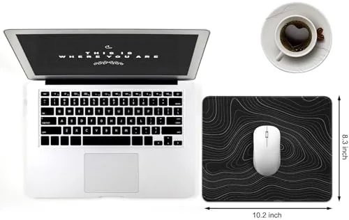 Close look at the JIKIOU 3 Pack Mouse Pad with Stitched Edge,Portable Size-10.2x8.3in Contour build quality