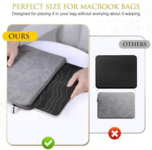 The JIKIOU 3 Pack Mouse Pad with Stitched Edge,Portable Size-10.2x8.3in Contour compared in context