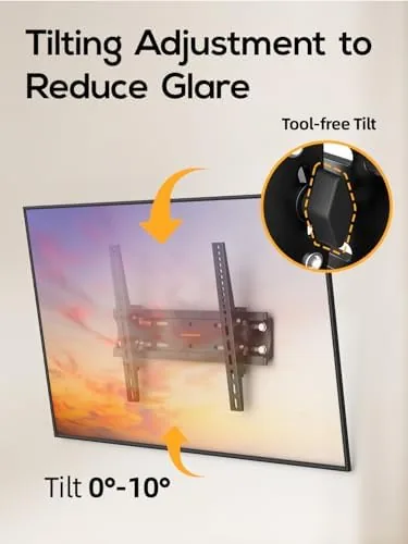 Detail shot of the 40 50 55 inch Tilting TV Wall Mount for 24-65 features