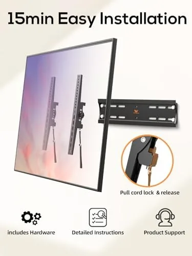 The 40 50 55 inch Tilting TV Wall Mount for 24-65 in real use