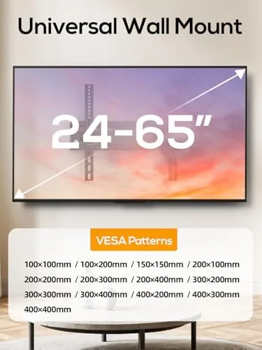 Another view of the 40 50 55 inch Tilting TV Wall Mount for 24-65