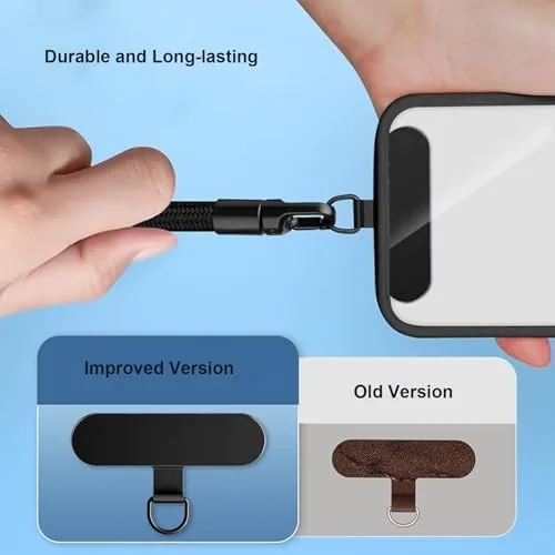 Another view of the Phone Wrist Strap Lanyard,Anti-Theft Cell Phone Lanyard with Stainless Patch,Adjustable