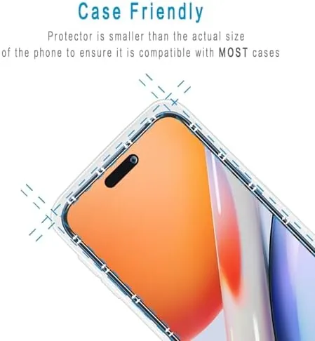 Another view of the 2 Pack Privacy Screen Protector for iPhone 17 6.3-inch |
