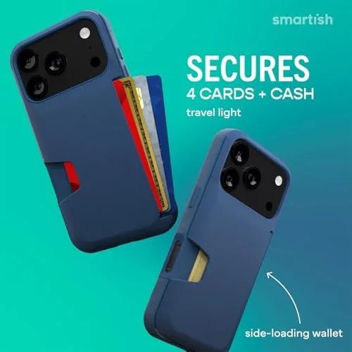 Close look at the Smartish iPhone 17 Pro Wallet Case, Card Holder, Wallet Slayer build quality
