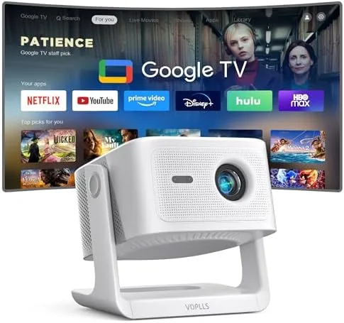 Overview of the 【Official Licensed Google TV】4K Smart Projector with WiFi and Bluetooth