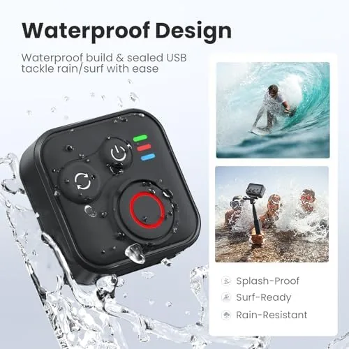 Another view of the Bluetooth Remote Control for Insta360 X5/X4/X3/X2/Go 3S/ACE Pro 2, GoPro