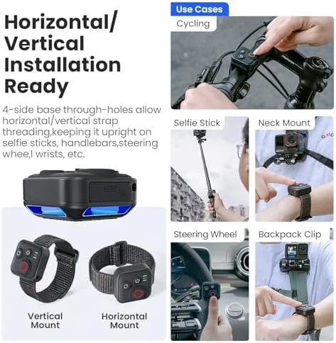The Bluetooth Remote Control for Insta360 X5/X4/X3/X2/Go 3S/ACE Pro 2, GoPro compared in context