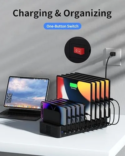 Testing the 100W Charging Station for Multiple Devices, 10-Port USB Fast Charger over two weeks