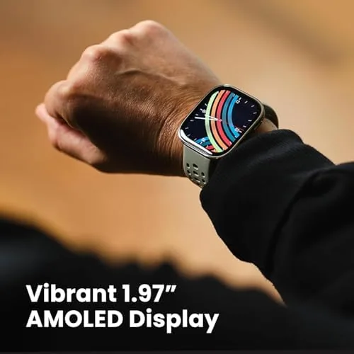 Close look at the Amazfit Bip 6 Smart Watch 46mm, 14 Day Battery, 1.97" build quality