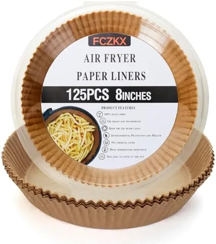 Air Fryer Paper Liners 125Pcs 8-inch Non stick and oil resistant round lined air Review: Tested and Rated