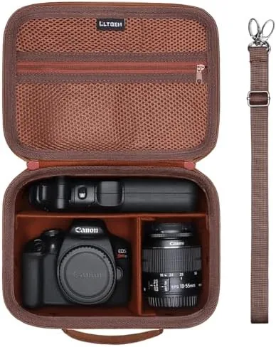 Small Camera Case Bag for Canon EOS Rebel T7/R50//R100 DSLR Camera Brown | Hard Review: Tested and Rated