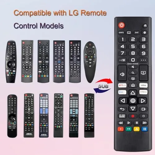The (Pack of 2) Universal Remote for LG Smart TV Remote in real use