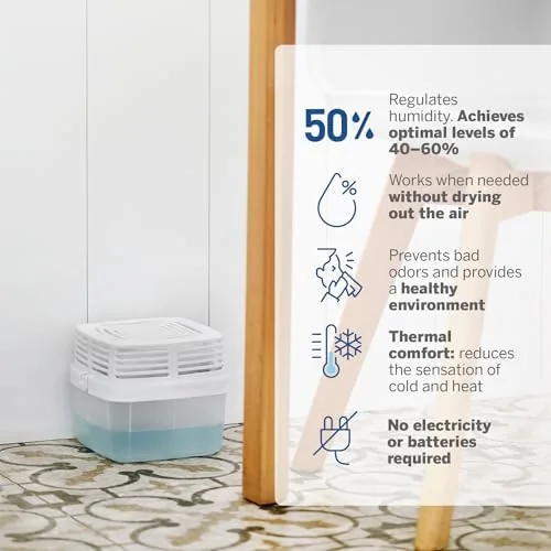 The HUMYDRY Moisture Absorber Dehumidifier with 3 Refills 15.9oz Premium Device in real use