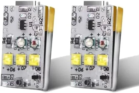The drone strobe anti-collision light mounted on a DJI Mini 4 Pro