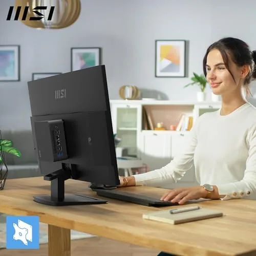 The MSI monitor compared with a standard office monitor