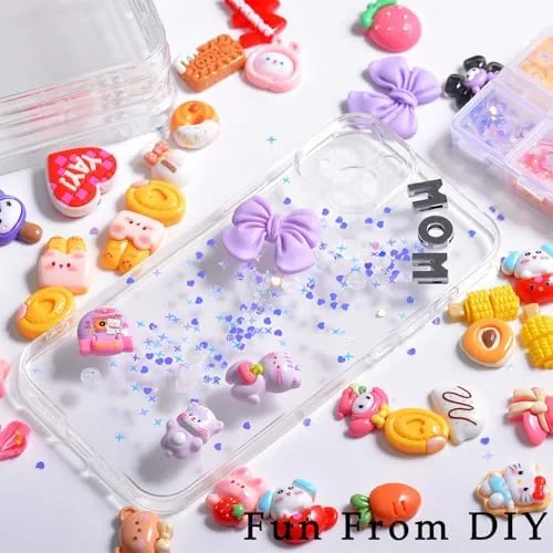 The stino DIY Phone Junk Case for iPhone 13, 10 Pack in real use