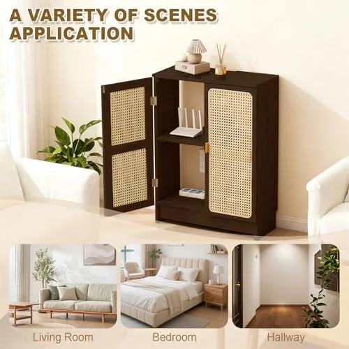 The WiFi Router Storage Cabinet, Bamboo Router Cabinet with Adjustable Shelves compared in context