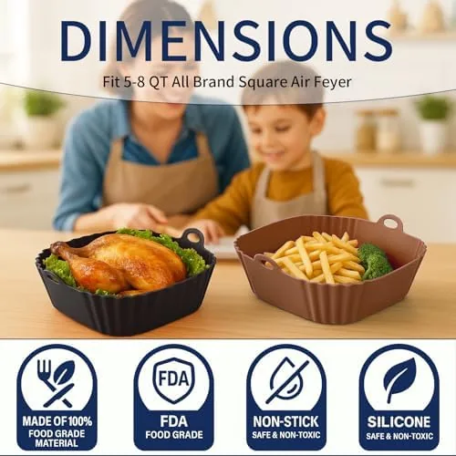 Testing the Boribim 9 Inch Large Air Fryer Silicone Liners - 2 over two weeks