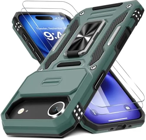 DEERLAMN Case for iPhone Air 6.5-Inch with Slide Camera Cover+Screen Protector(2 Packs), Rotated Ring Review: Tested and Rated