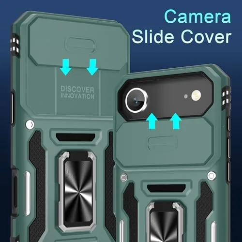 Close look at the DEERLAMN Case for iPhone Air 6.5-Inch with Slide Camera Cover+Screen build quality