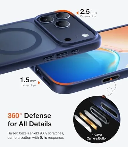 Another view of the TORRAS Magnetic Shockproof for iPhone 17 Pro Case, Camera Control