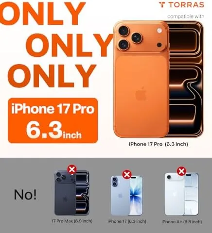 The case on the iPhone 17 Pro showing no yellowing after weeks of use