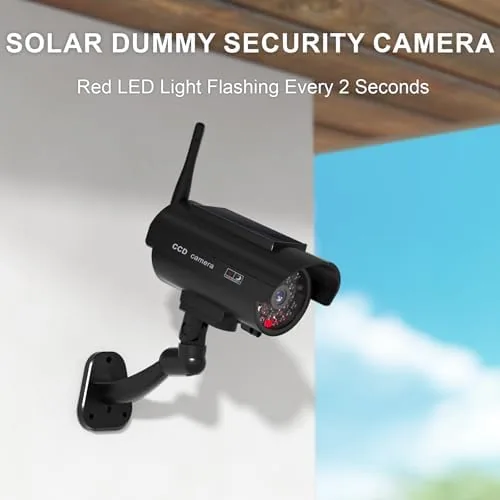 Testing the WALI Solar Powered Fake Security Camera, Red Light & Antenna over two weeks